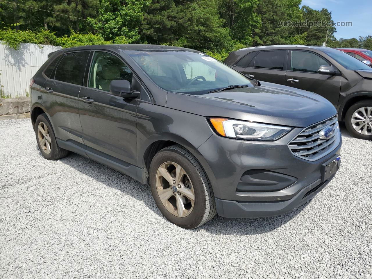 2019 Ford Edge Se Gray vin: 2FMPK3G92KBB18062