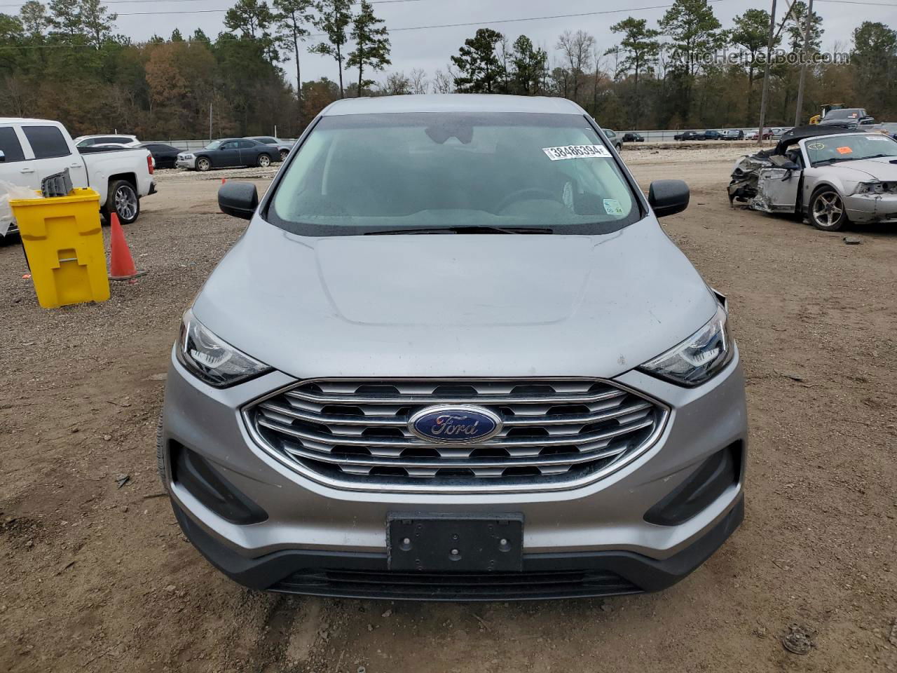 2020 Ford Edge Se Silver vin: 2FMPK3G92LBA04516