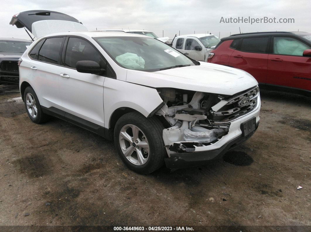 2020 Ford Edge Se White vin: 2FMPK3G92LBB20136