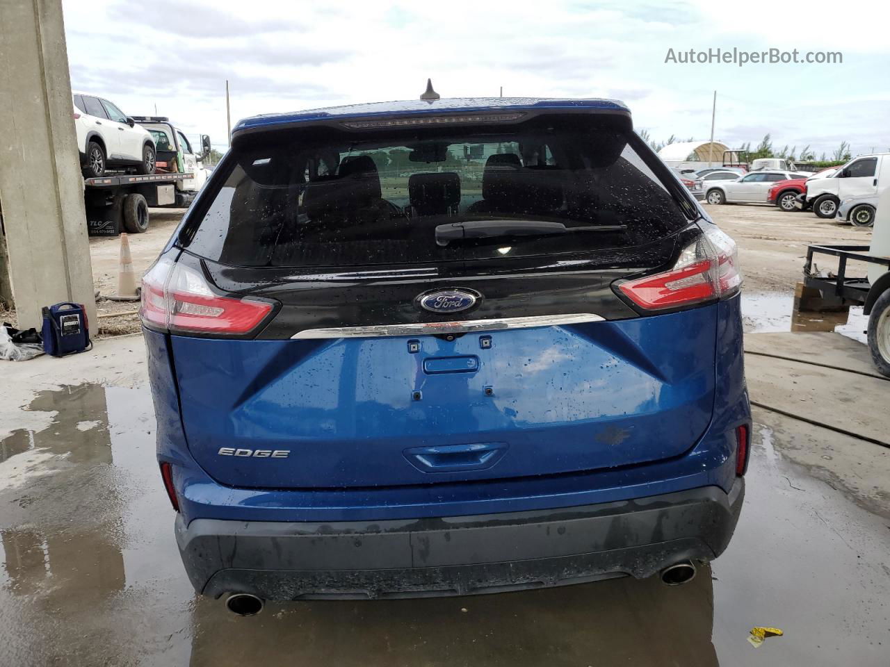 2020 Ford Edge Se Blue vin: 2FMPK3G92LBB55050