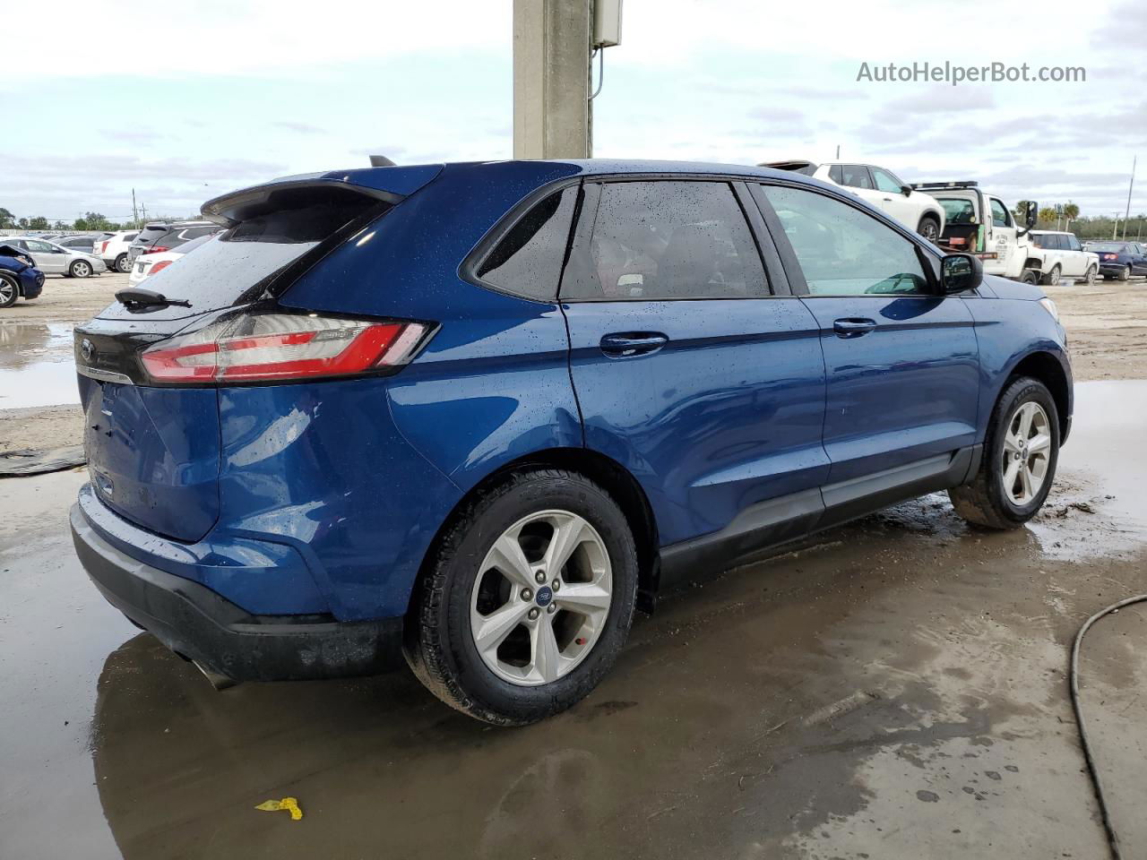 2020 Ford Edge Se Blue vin: 2FMPK3G92LBB55050