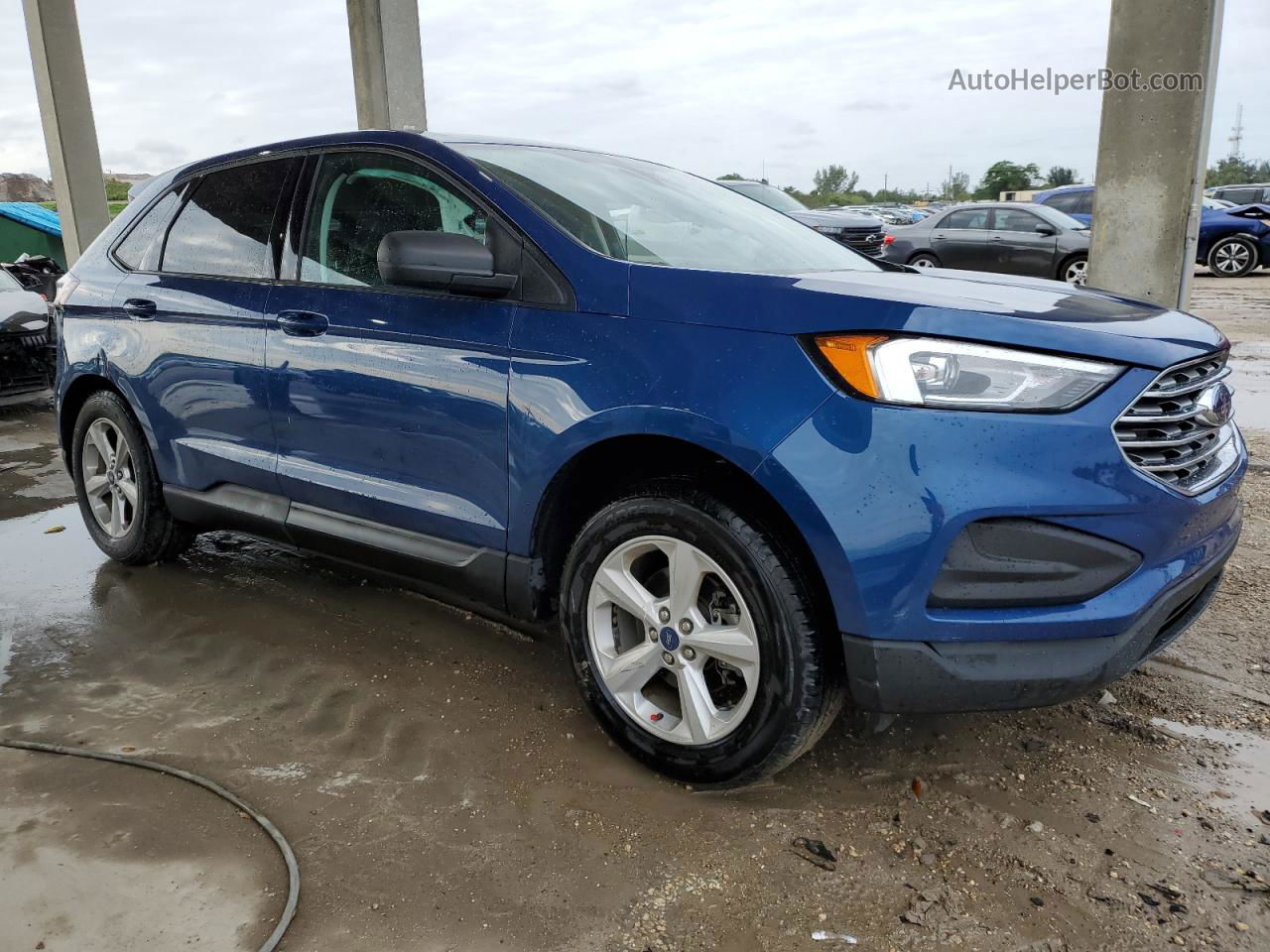 2020 Ford Edge Se Blue vin: 2FMPK3G92LBB55050