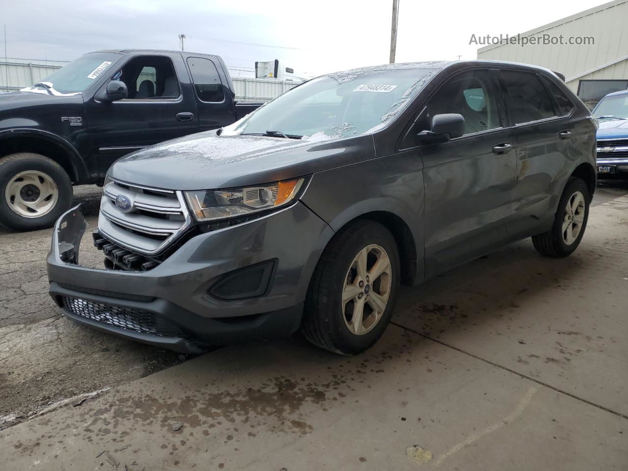 2016 Ford Edge Se Серый vin: 2FMPK3G93GBC50755