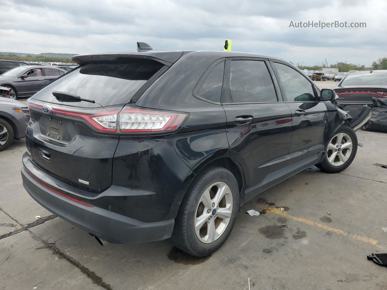 2017 Ford Edge Se Black vin: 2FMPK3G93HBC36209