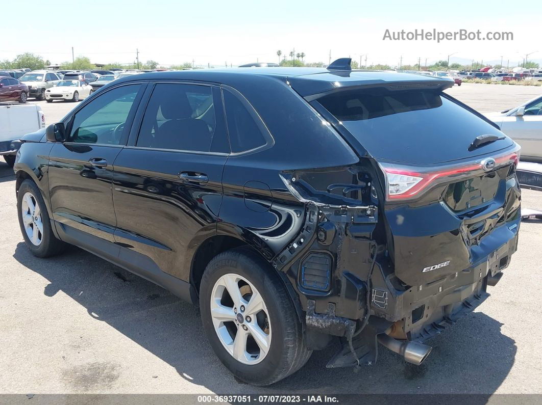 2018 Ford Edge Se Black vin: 2FMPK3G93JBC27399