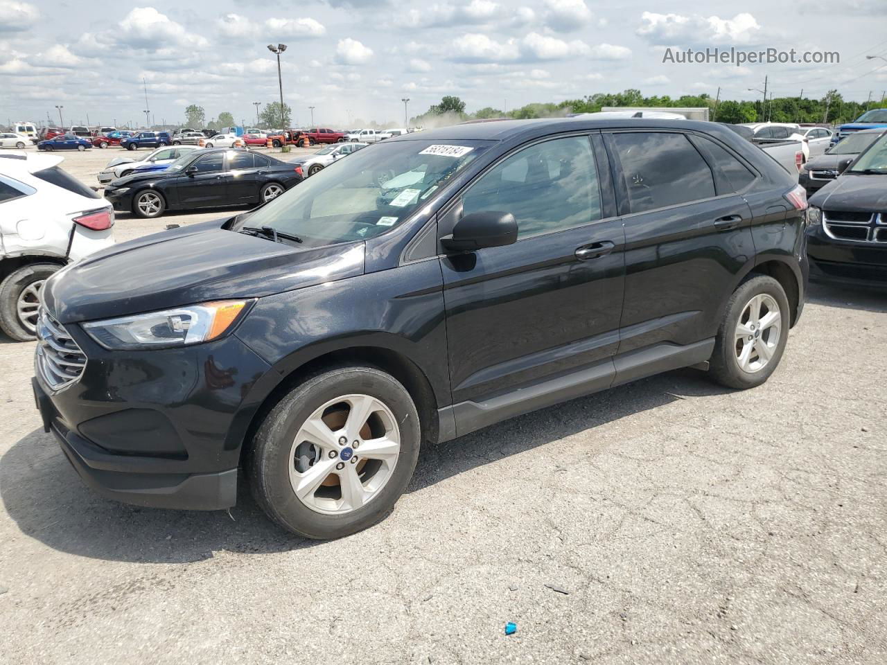 2019 Ford Edge Se Black vin: 2FMPK3G93KBB97600