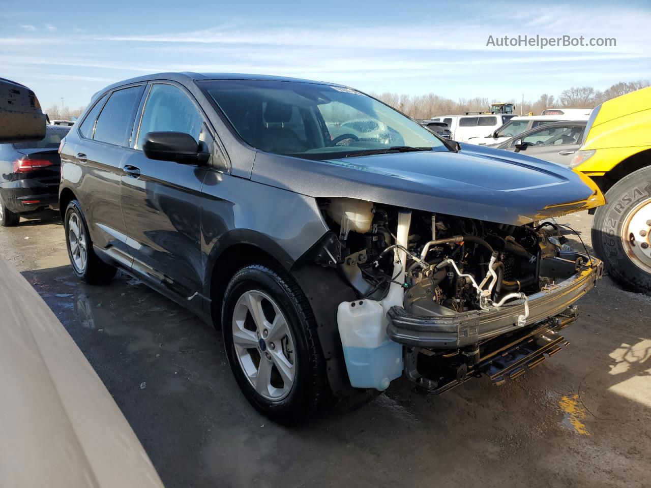 2019 Ford Edge Se Серый vin: 2FMPK3G93KBC50778