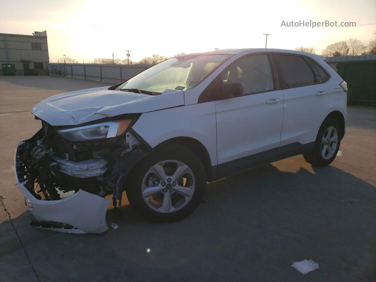 2020 Ford Edge Se White vin: 2FMPK3G93LBB49015