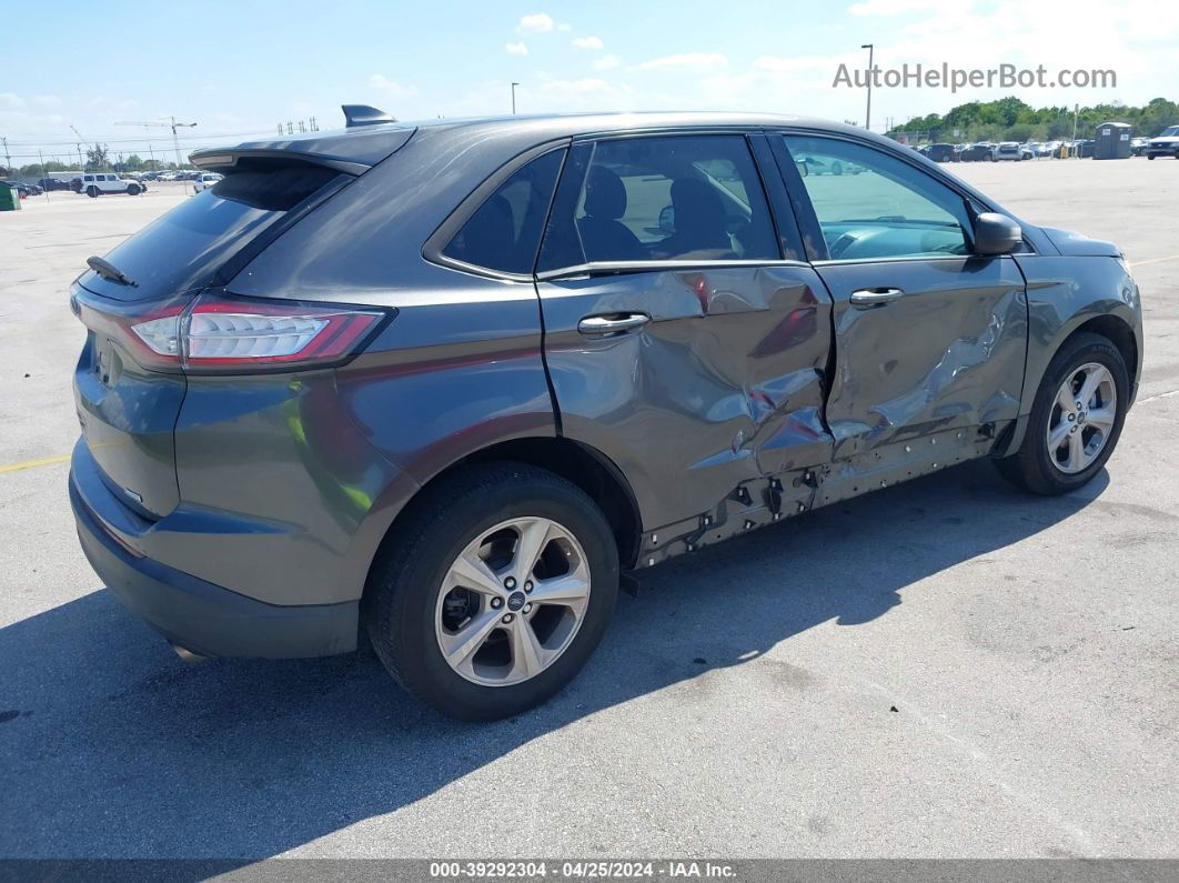 2016 Ford Edge Se Gray vin: 2FMPK3G94GBB43441