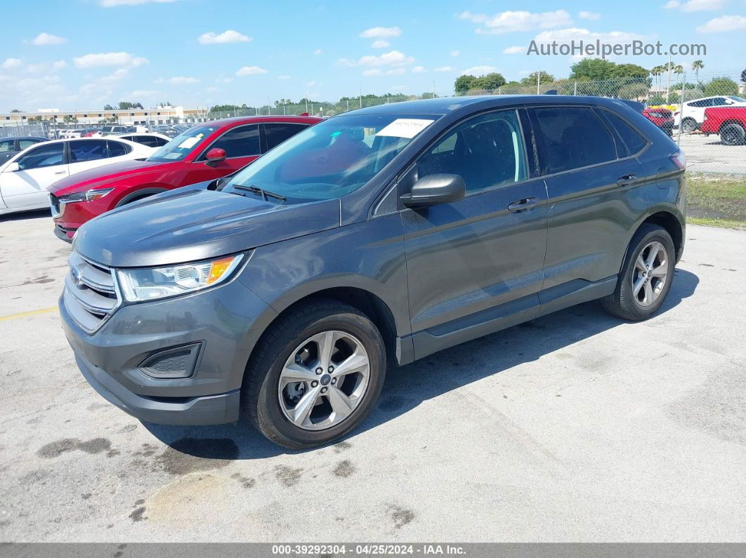 2016 Ford Edge Se Gray vin: 2FMPK3G94GBB43441