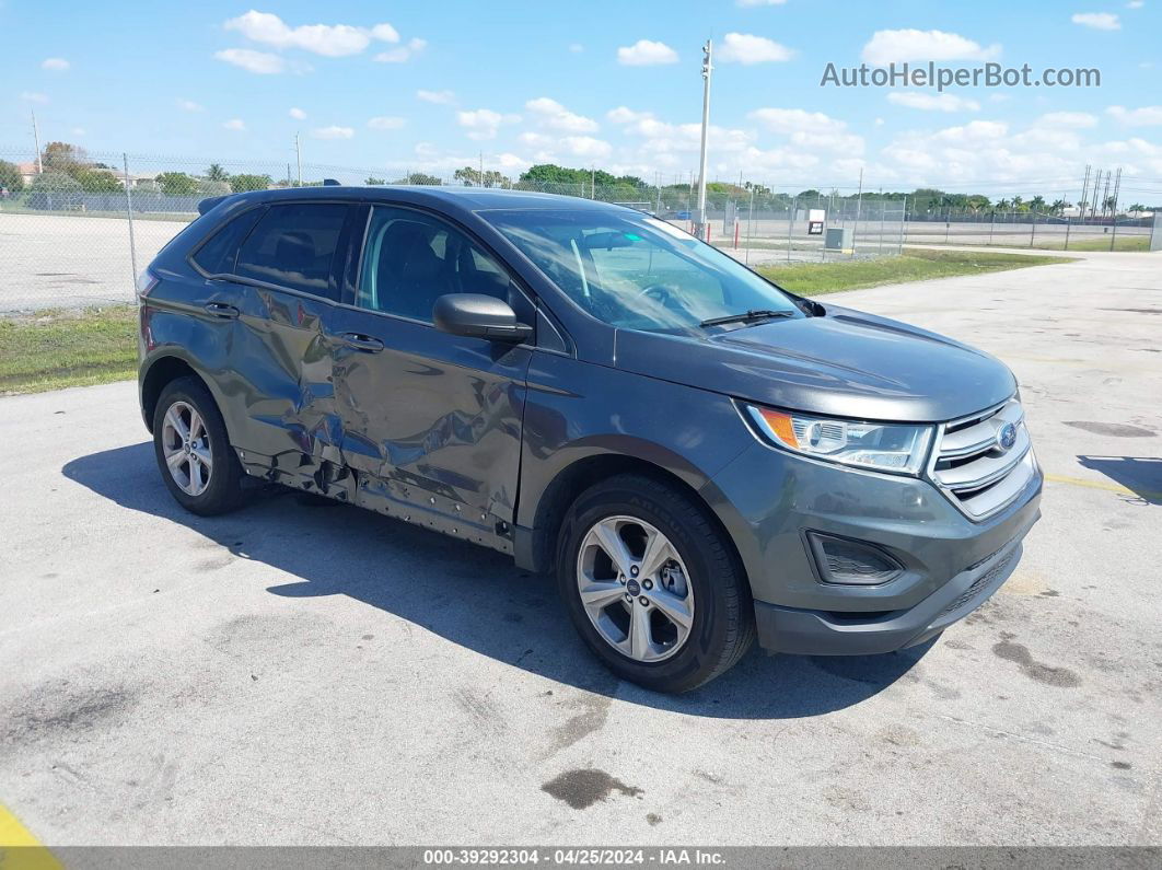 2016 Ford Edge Se Gray vin: 2FMPK3G94GBB43441