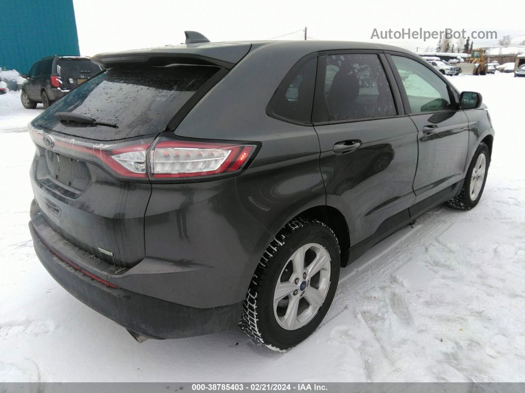 2017 Ford Edge Se Gray vin: 2FMPK3G94HBB42744