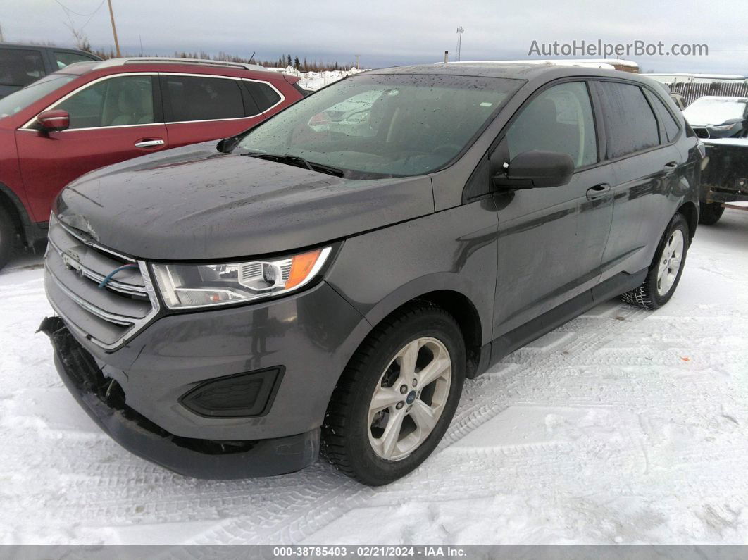 2017 Ford Edge Se Gray vin: 2FMPK3G94HBB42744