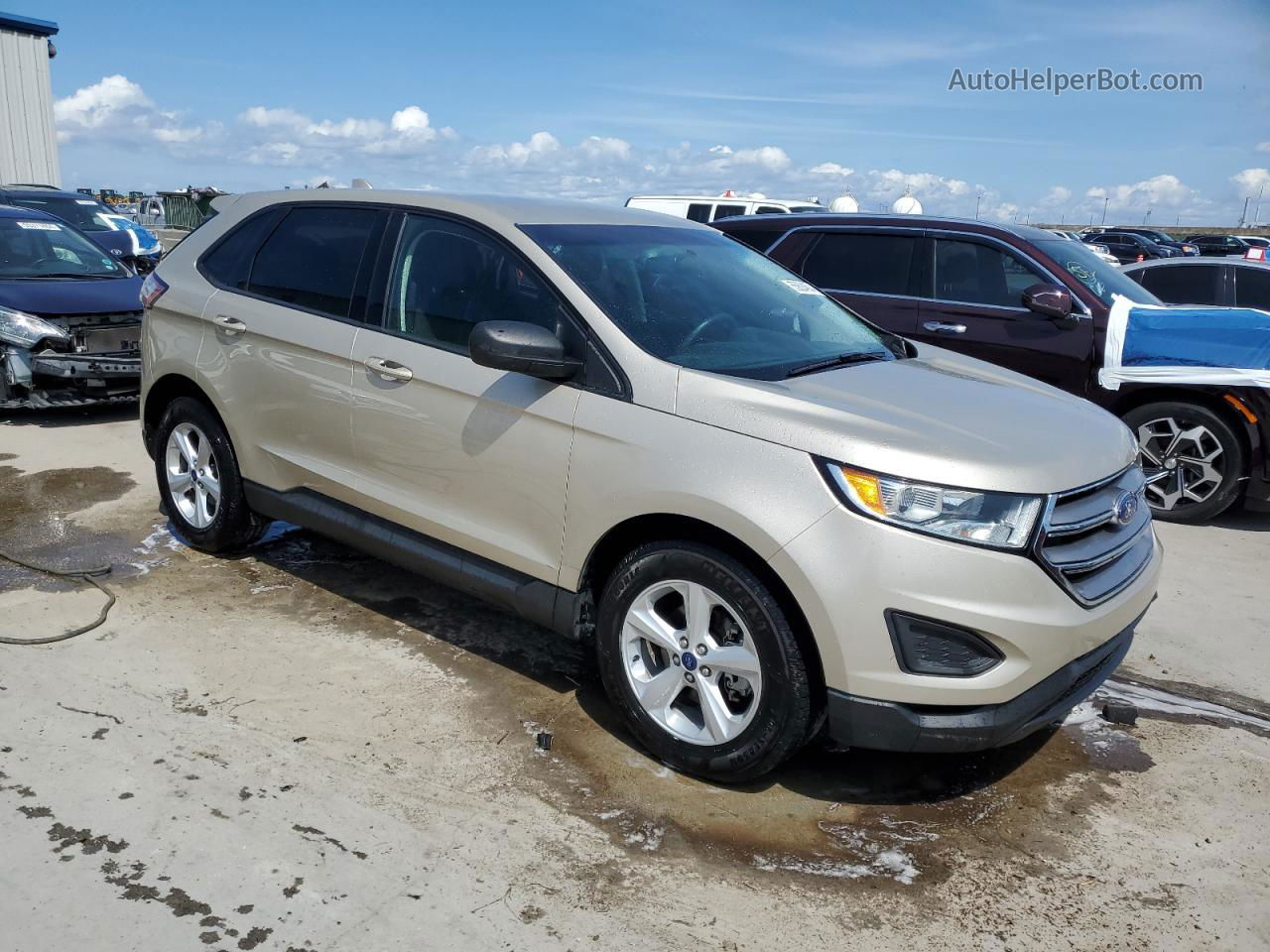 2017 Ford Edge Se Tan vin: 2FMPK3G94HBC59207