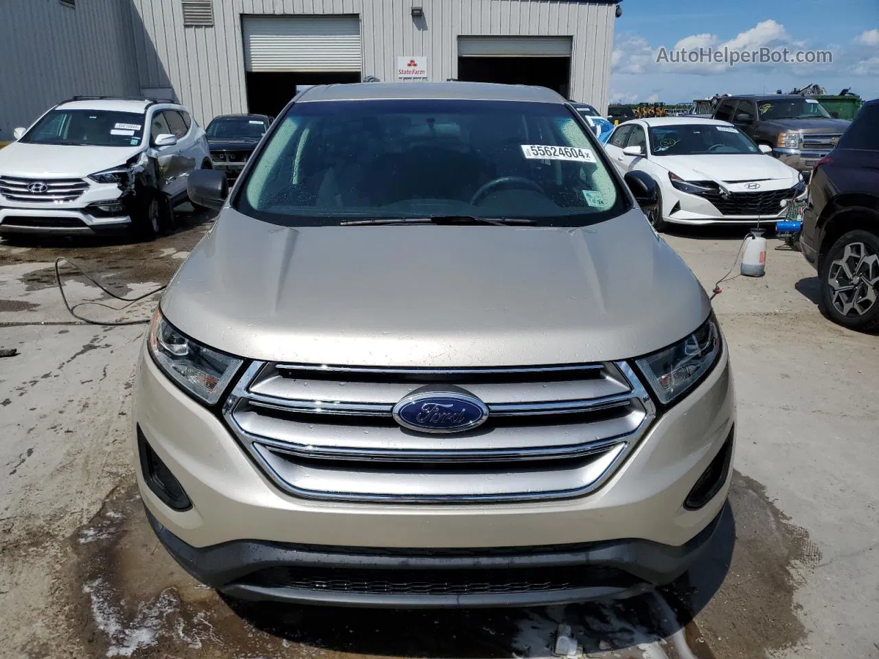 2017 Ford Edge Se Tan vin: 2FMPK3G94HBC59207