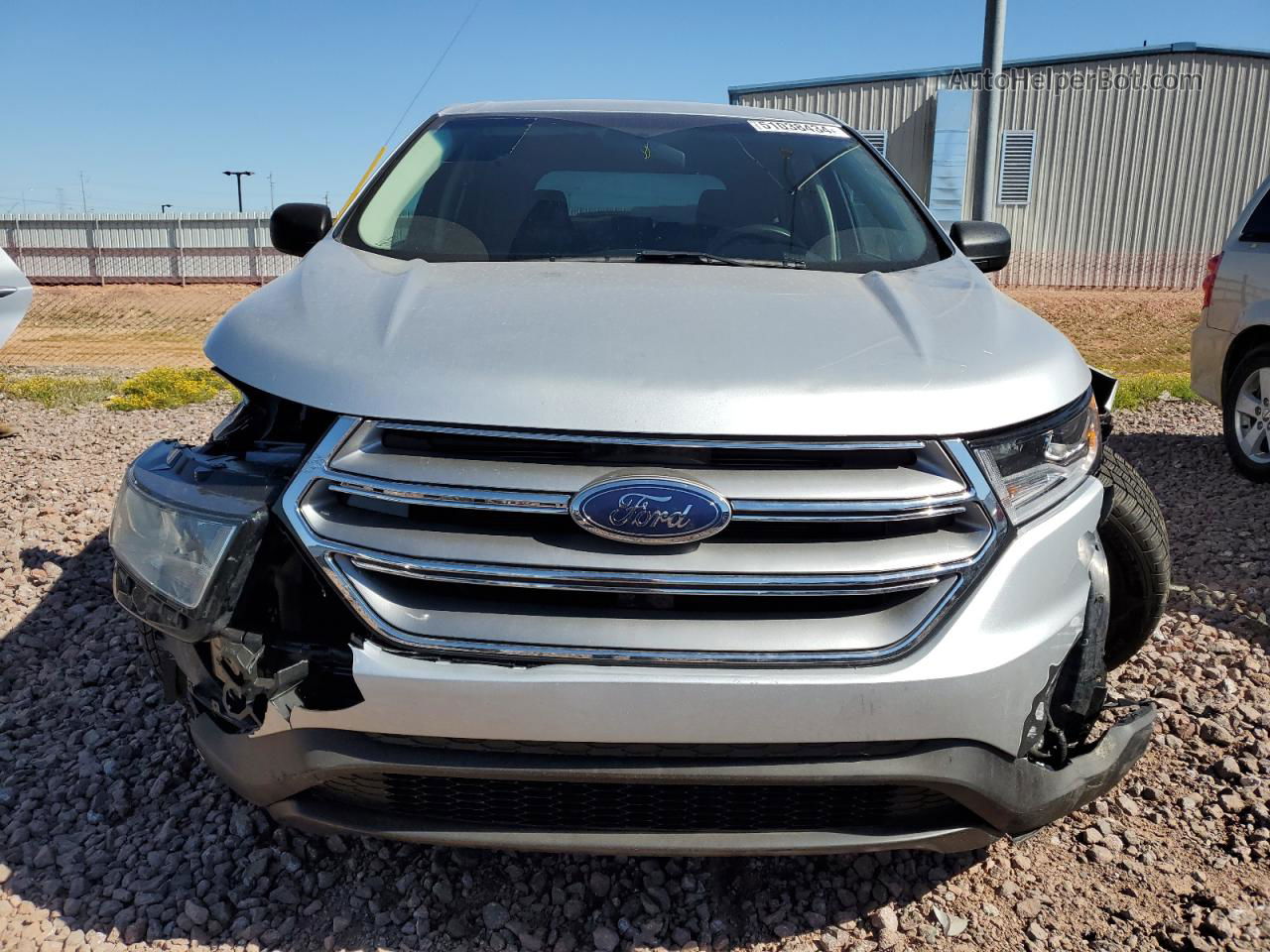 2017 Ford Edge Se Gray vin: 2FMPK3G94HBC65699