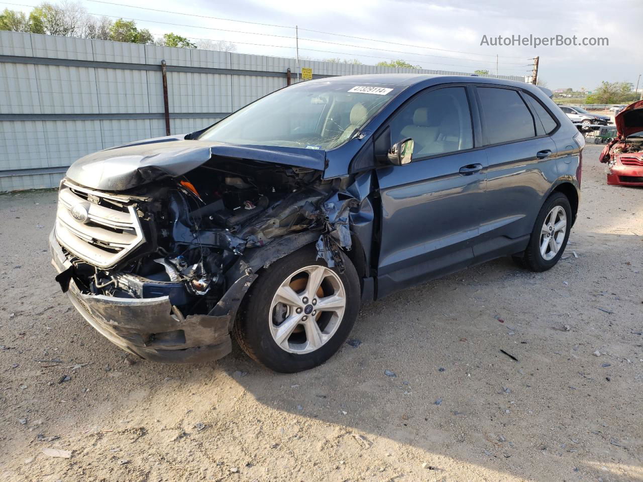 2018 Ford Edge Se Синий vin: 2FMPK3G94JBB56570