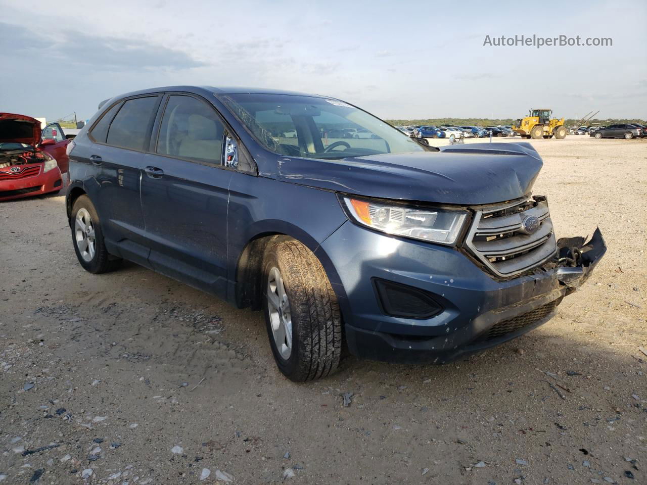 2018 Ford Edge Se Синий vin: 2FMPK3G94JBB56570