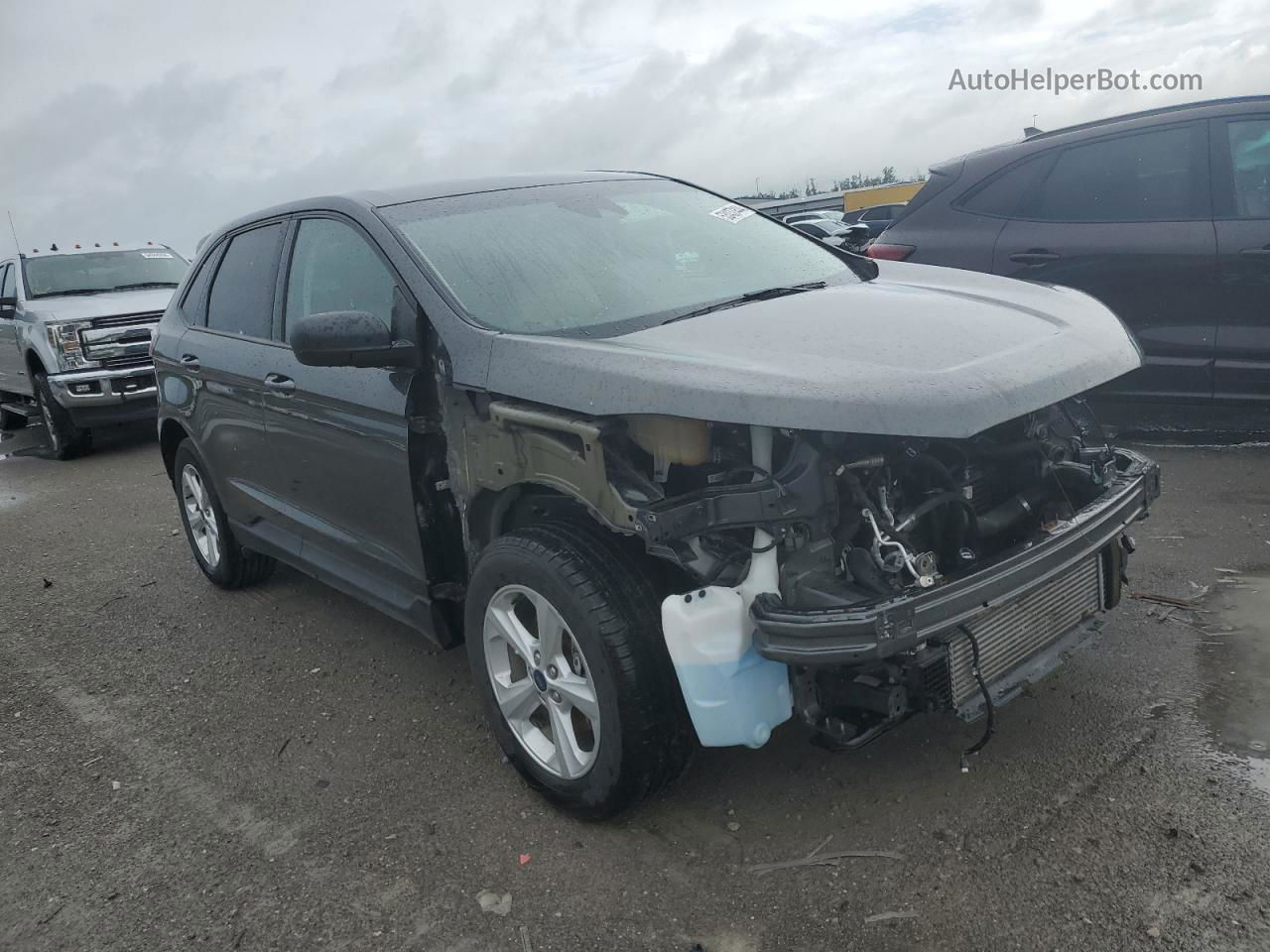 2019 Ford Edge Se Gray vin: 2FMPK3G94KBB14403