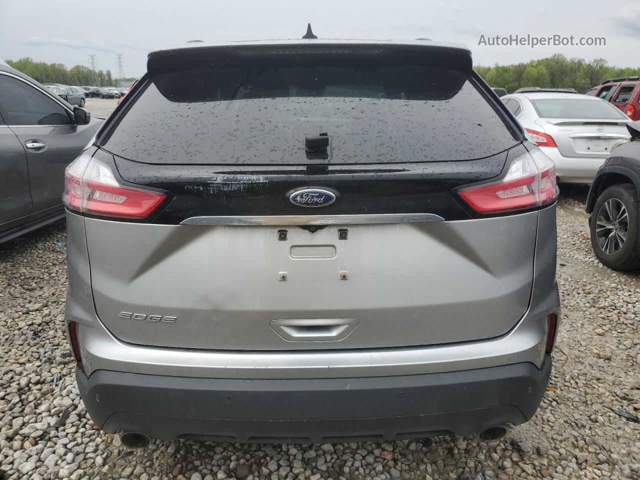 2020 Ford Edge Se Silver vin: 2FMPK3G94LBB54532