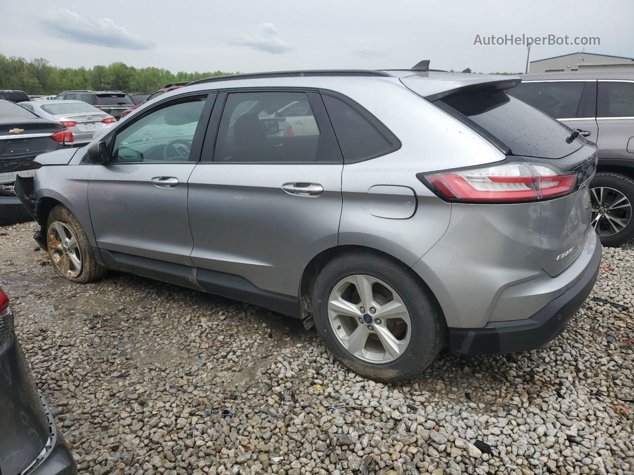 2020 Ford Edge Se Silver vin: 2FMPK3G94LBB54532