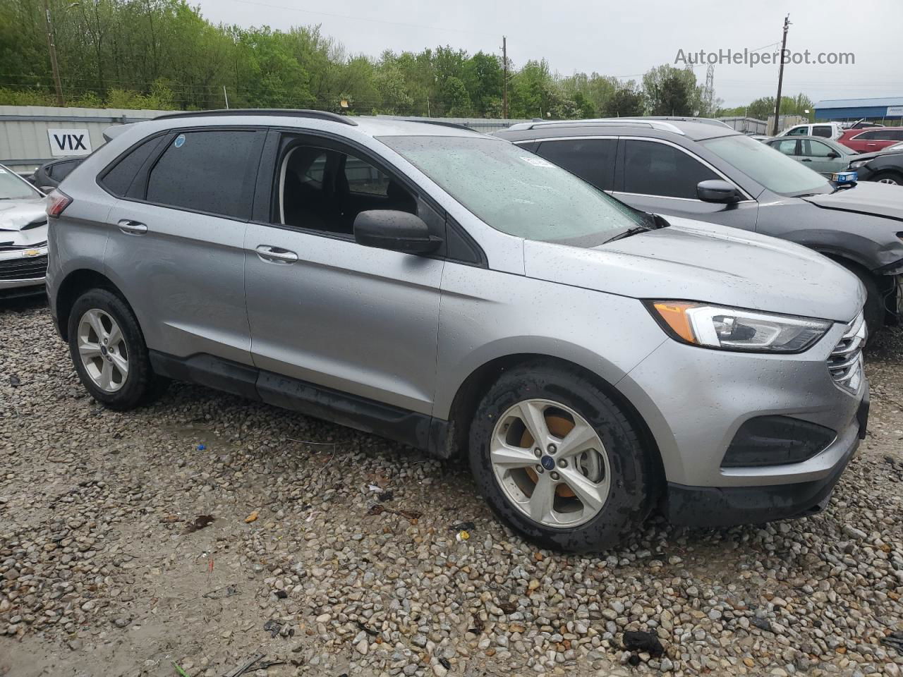 2020 Ford Edge Se Silver vin: 2FMPK3G94LBB54532