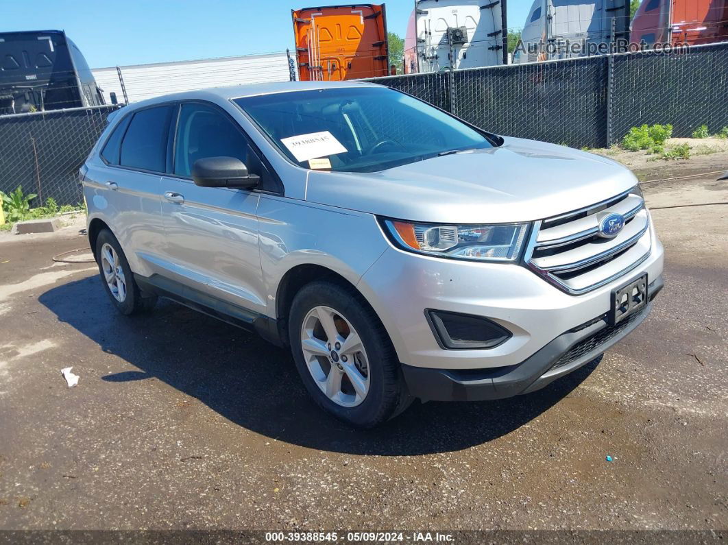 2016 Ford Edge Se Silver vin: 2FMPK3G95GBB71796