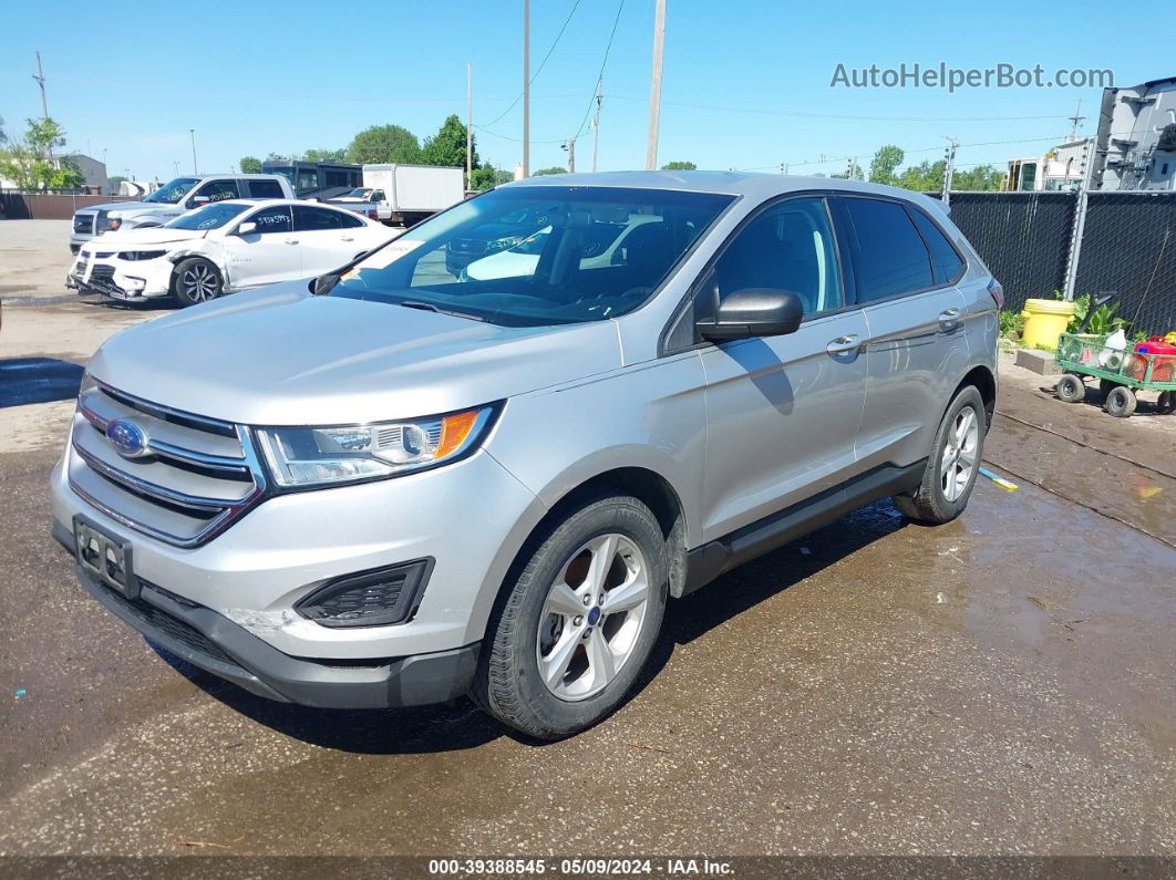 2016 Ford Edge Se Silver vin: 2FMPK3G95GBB71796