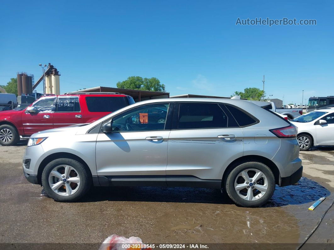 2016 Ford Edge Se Silver vin: 2FMPK3G95GBB71796