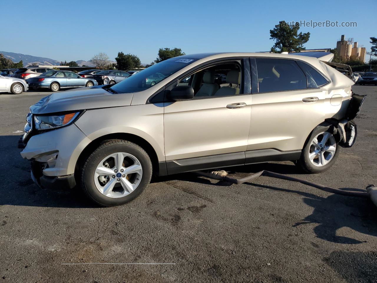 2017 Ford Edge Se Gold vin: 2FMPK3G95HBC55845