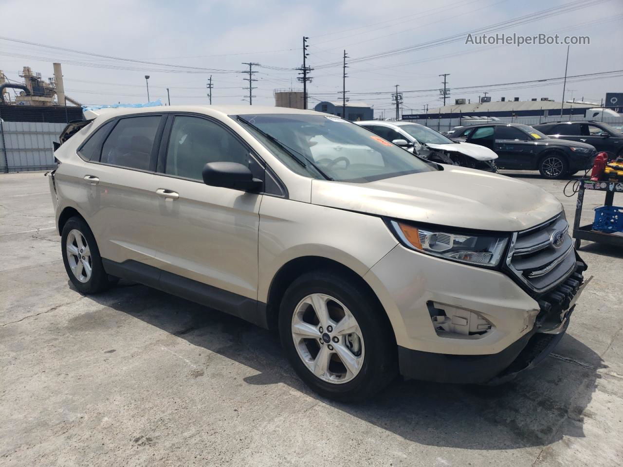 2017 Ford Edge Se Tan vin: 2FMPK3G95HBC55845