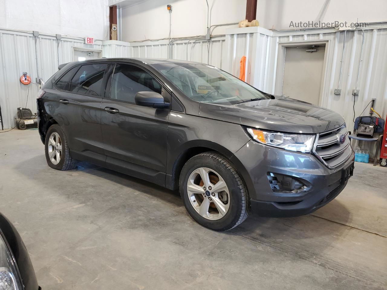 2018 Ford Edge Se Gray vin: 2FMPK3G95JBB85186