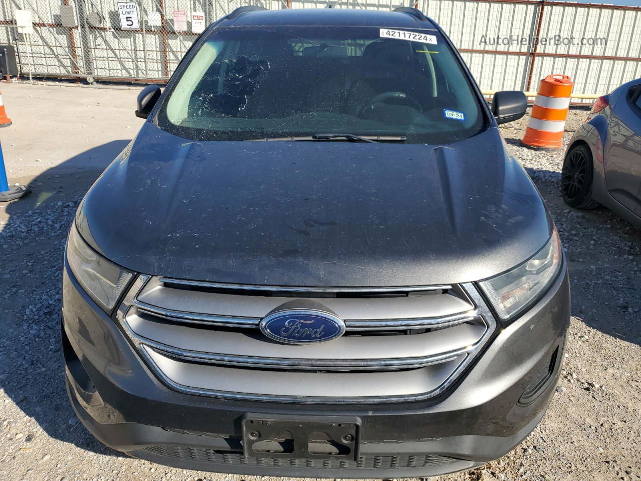 2018 Ford Edge Se Gray vin: 2FMPK3G96JBB25417