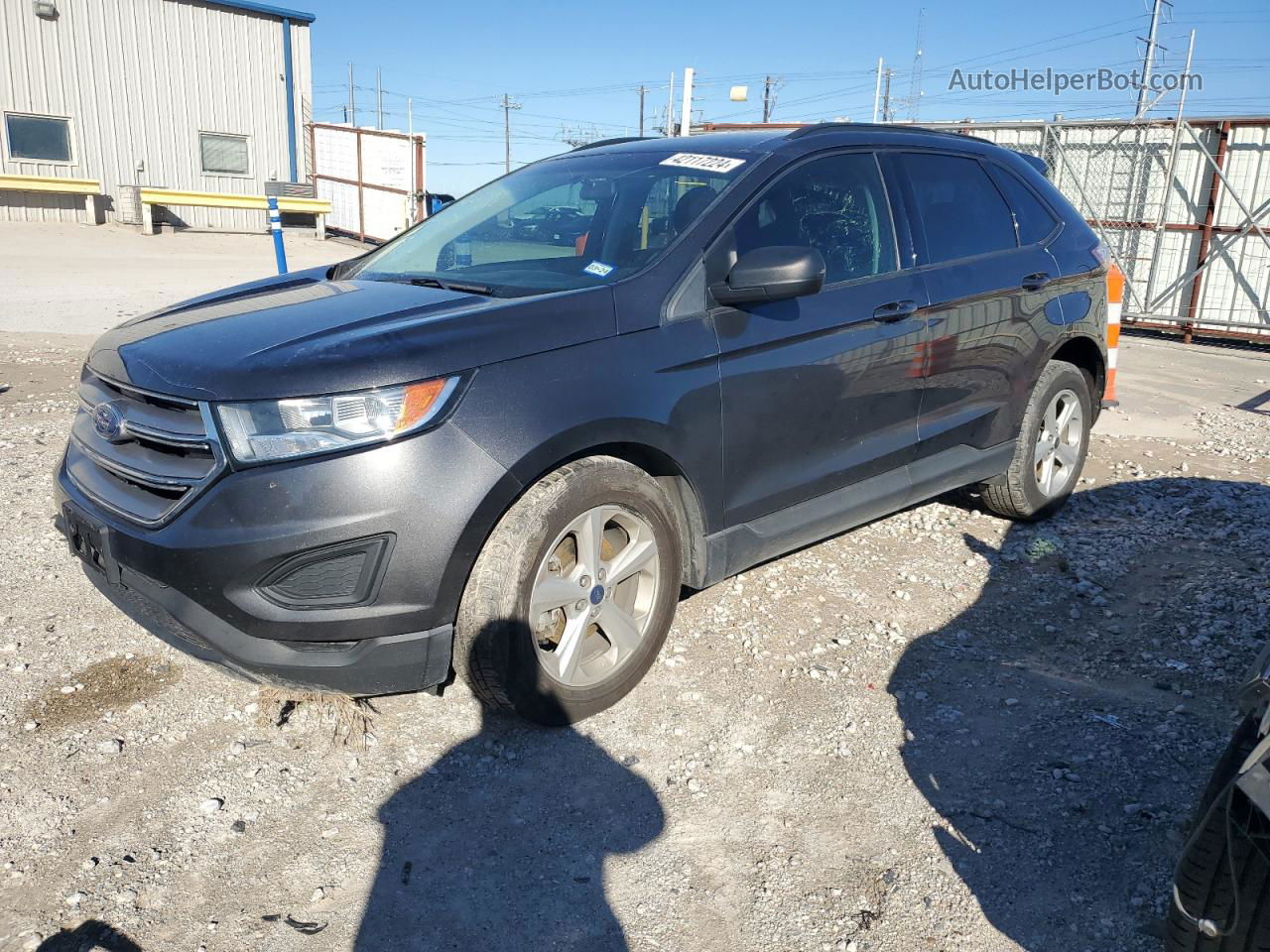 2018 Ford Edge Se Gray vin: 2FMPK3G96JBB25417