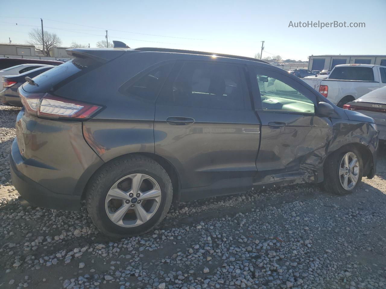 2018 Ford Edge Se Gray vin: 2FMPK3G96JBB25417