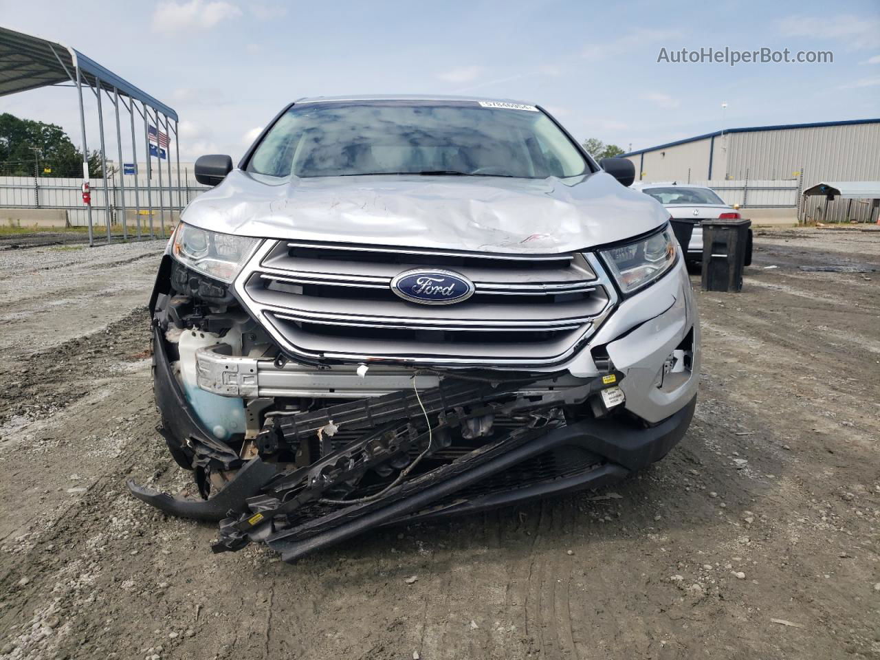 2018 Ford Edge Se Silver vin: 2FMPK3G96JBC53656