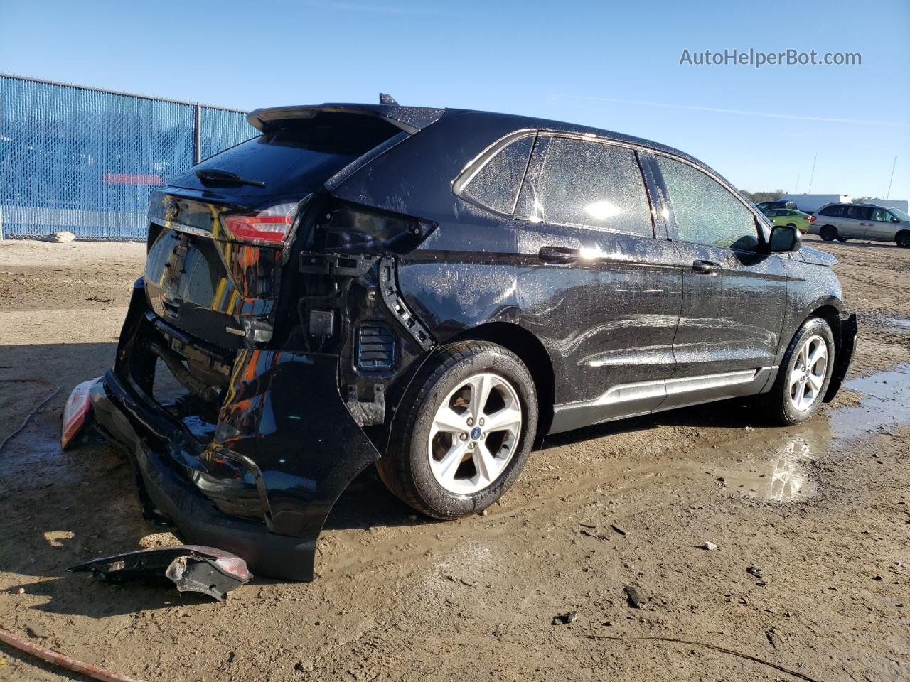 2019 Ford Edge Se Черный vin: 2FMPK3G96KBB67135