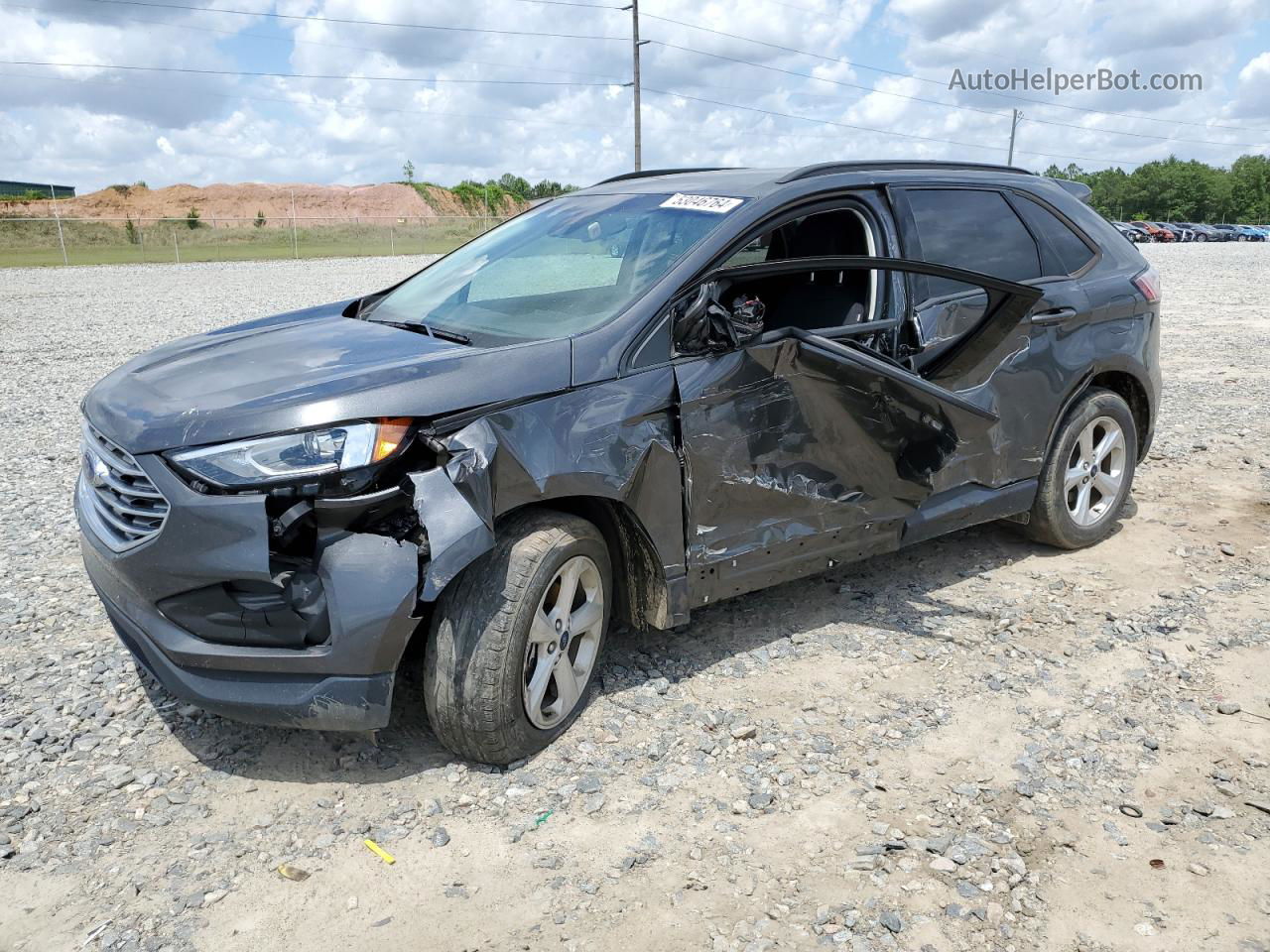 2020 Ford Edge Se Gray vin: 2FMPK3G96LBB24433