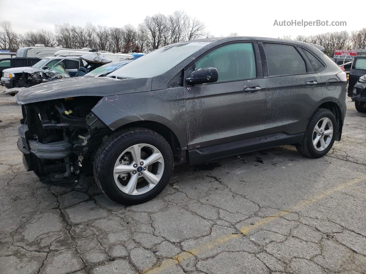 2020 Ford Edge Se Black vin: 2FMPK3G96LBB40714