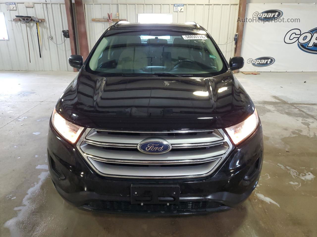 2016 Ford Edge Se Black vin: 2FMPK3G97GBB48293