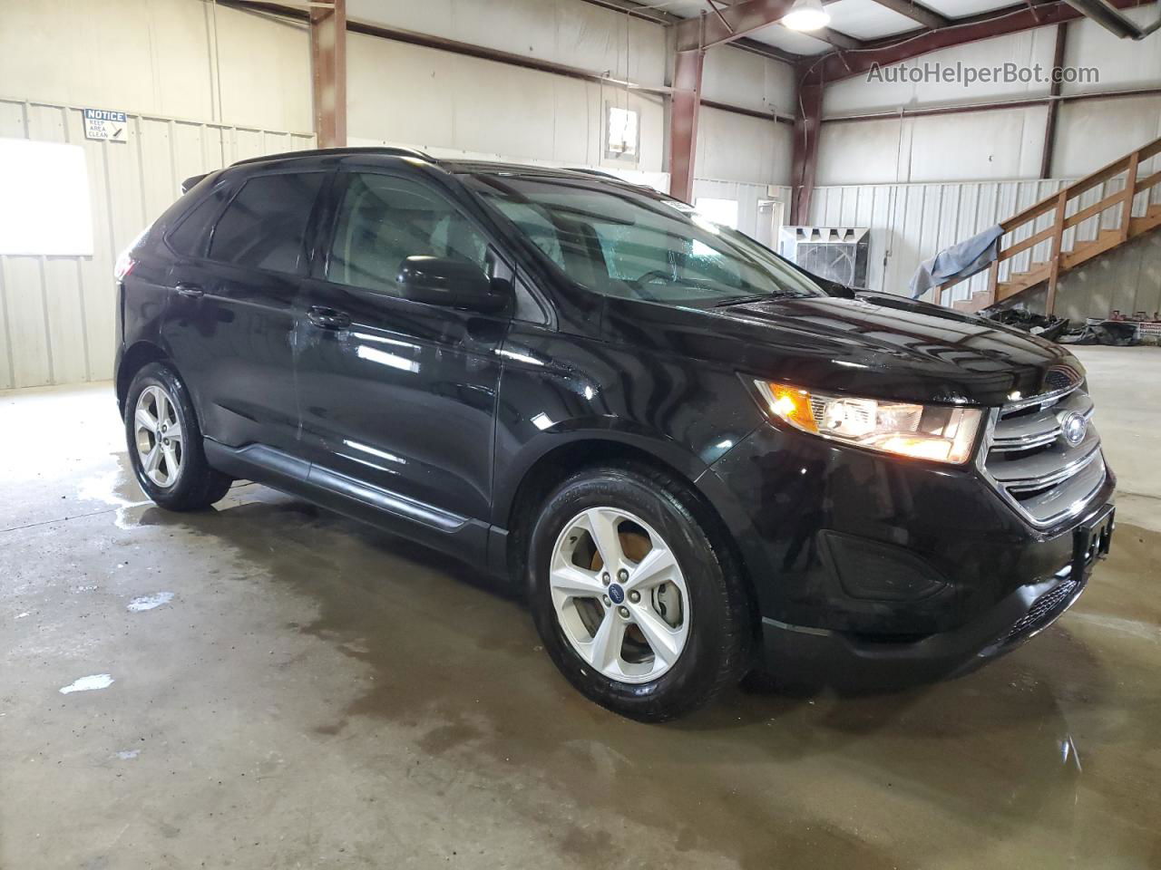 2016 Ford Edge Se Black vin: 2FMPK3G97GBB48293