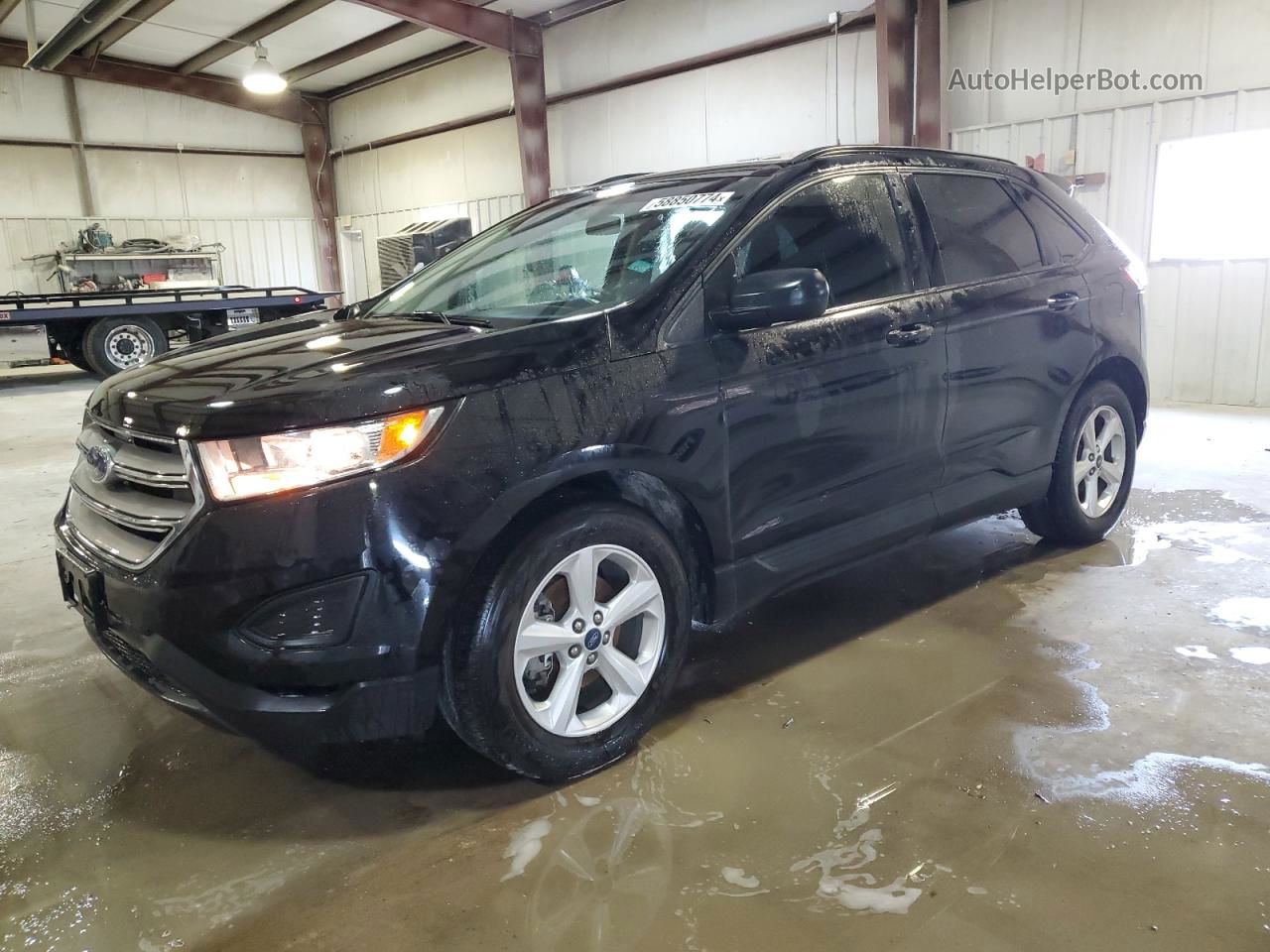 2016 Ford Edge Se Black vin: 2FMPK3G97GBB48293