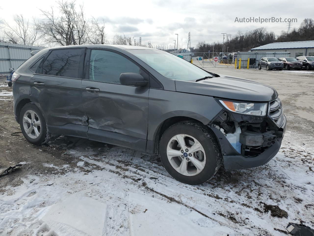 2016 Ford Edge Se Charcoal vin: 2FMPK3G97GBC21341