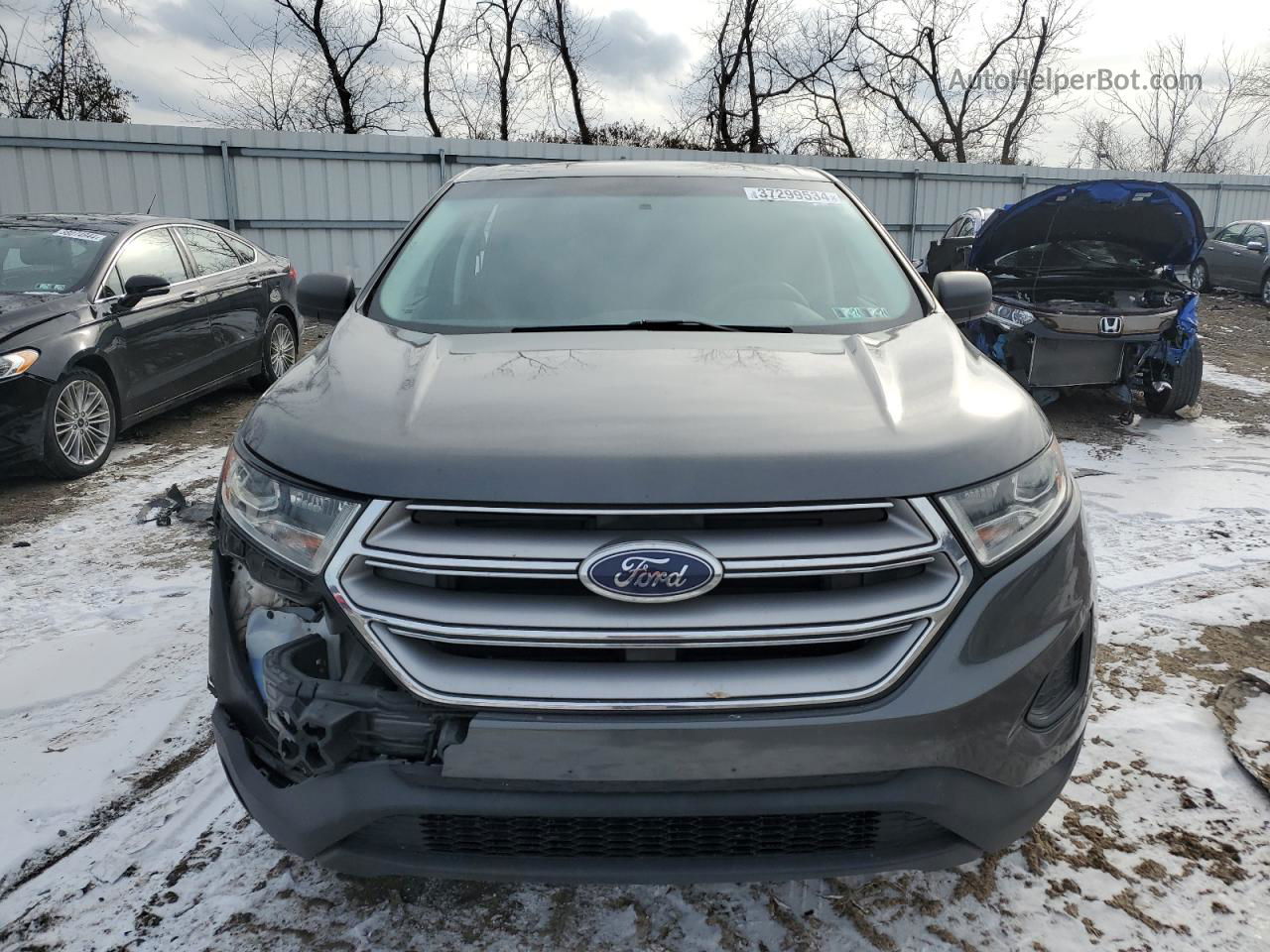 2016 Ford Edge Se Charcoal vin: 2FMPK3G97GBC21341