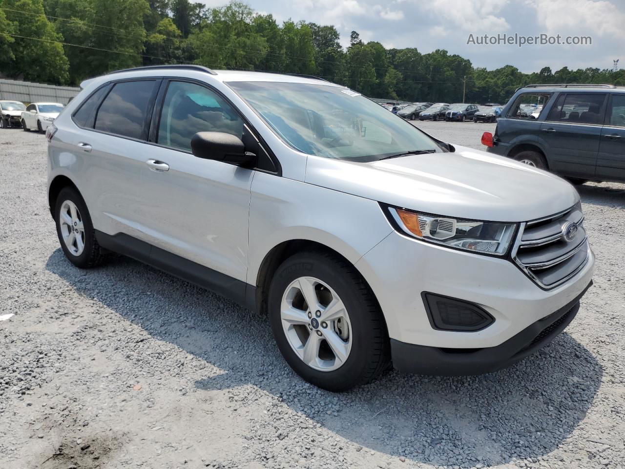 2016 Ford Edge Se Silver vin: 2FMPK3G97GBC34106