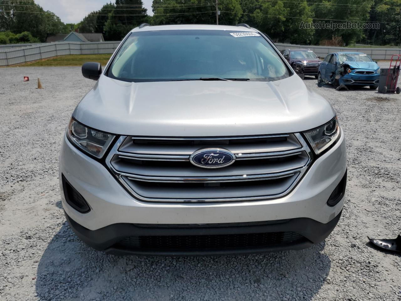 2016 Ford Edge Se Silver vin: 2FMPK3G97GBC34106