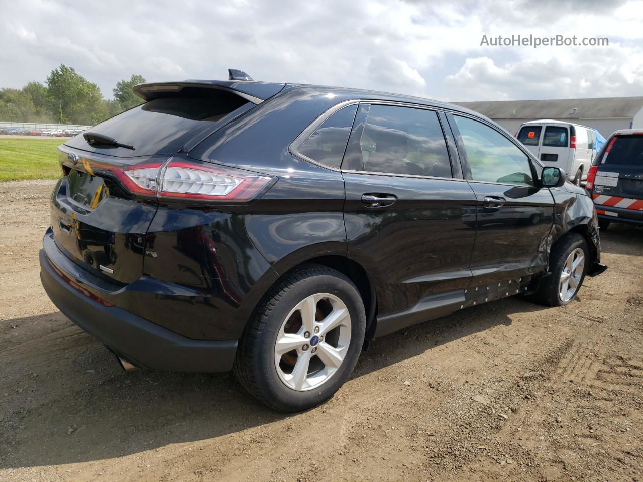 2017 Ford Edge Se Black vin: 2FMPK3G97HBB20818