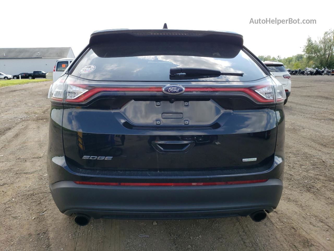 2017 Ford Edge Se Black vin: 2FMPK3G97HBB20818