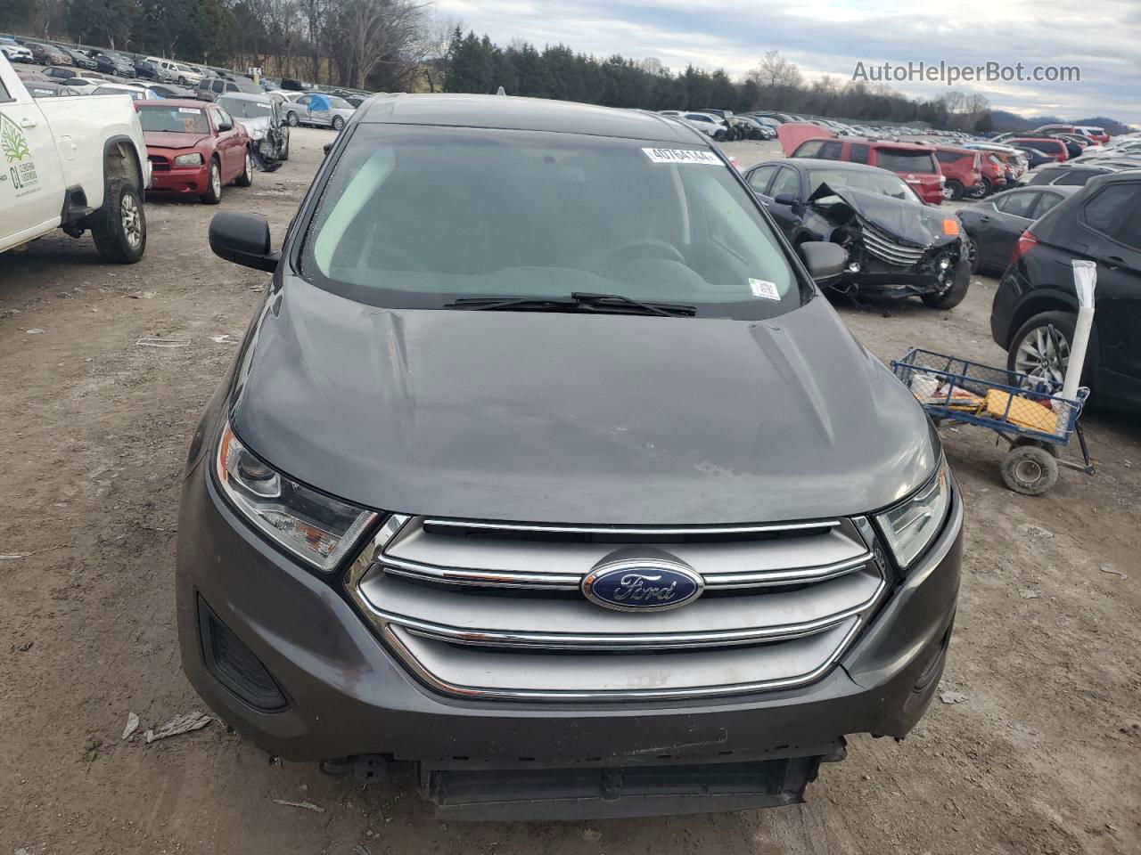 2017 Ford Edge Se Серый vin: 2FMPK3G97HBC66345