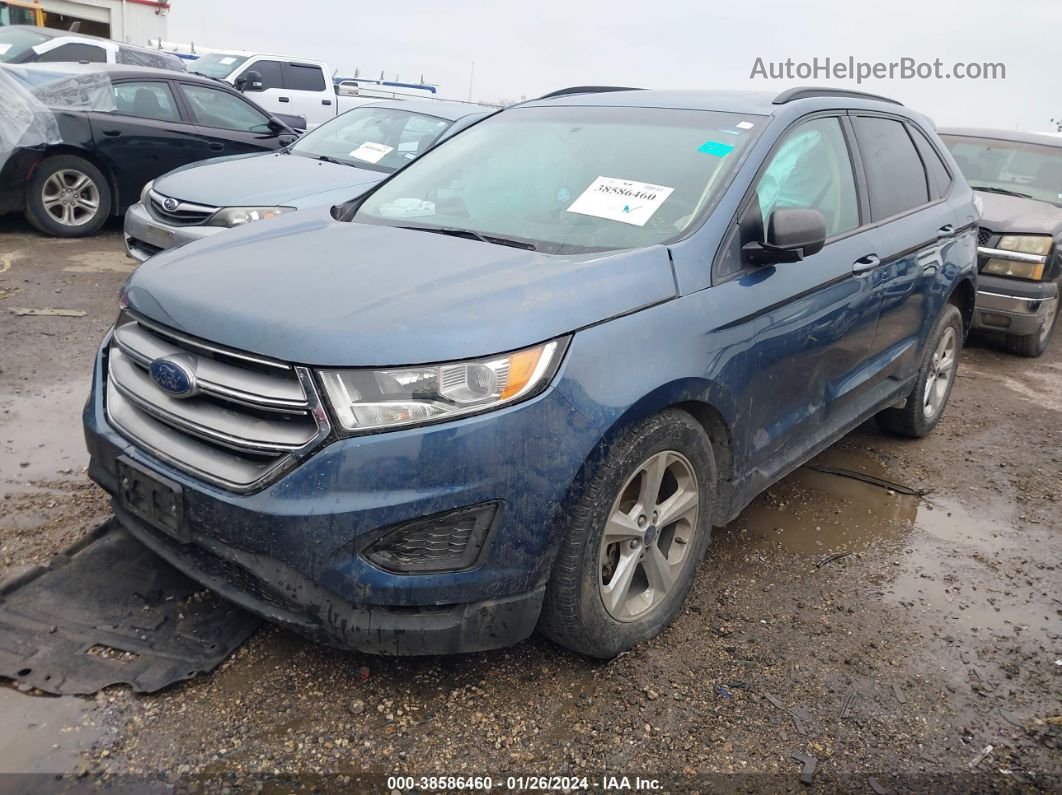 2018 Ford Edge Se Blue vin: 2FMPK3G97JBB79017